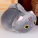 Soft toy "kitten", 20 cm, gray color