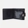 Male purse for magnet, department for bills, for maps, for coins, black color