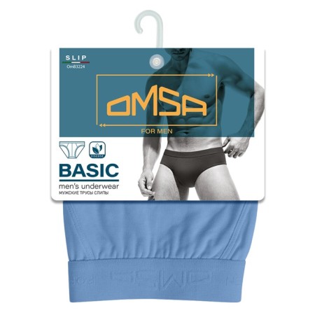 Panties Slips men's Omsa 3224, size 46, Ice Blue color-2