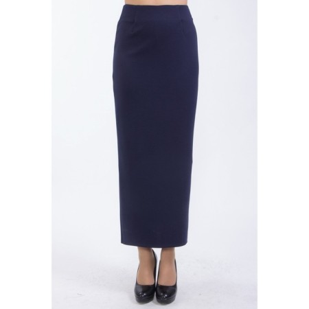Female skirt, size 44, blue color-2