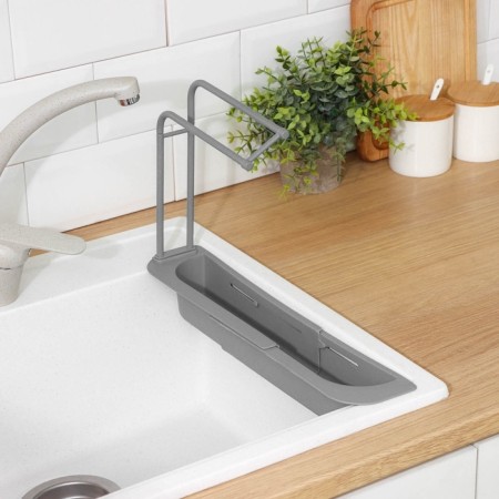 Holder on a sink for kitchen trifles of the share, 36 (49.5) × 9 × 26 cm, color mix-1
