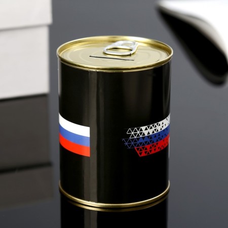 Pigger Bank Metal "Russia" 7.3x9.5 cm-2