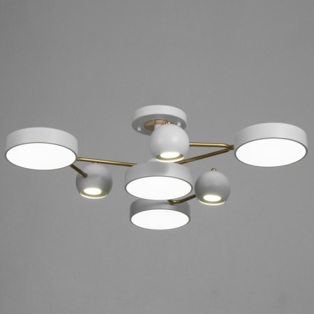 Causte "Terno" 4XLED 126W 3000-6000K 3XGU10 white-gold 74x74x21 cm Bayerlux-1