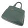 Female bag, artificial leather, green 36x10x27 cm