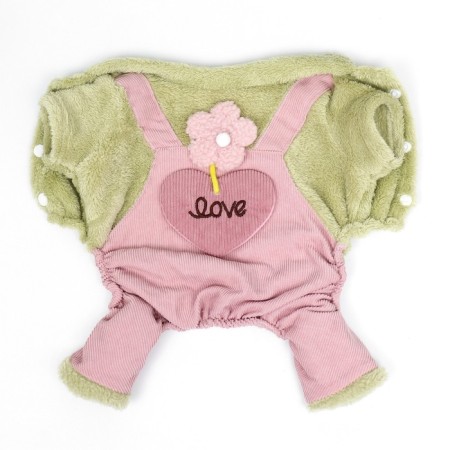 Kombinson "Love", size XS (DS 20 cm, og 30 cm, osh 20 cm), green/pink-7