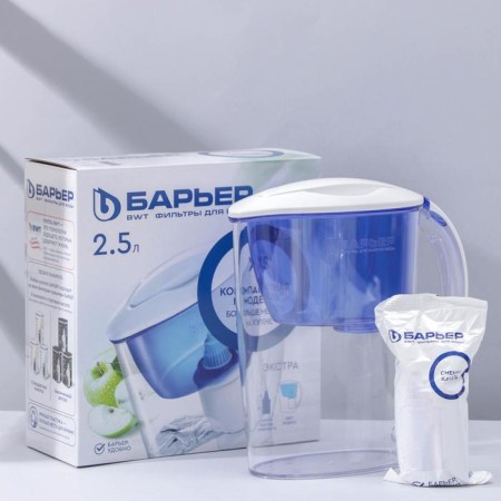 Filter-Kuvshin "Barrier Exfra", 2.5 l, blue color-1