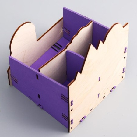 Organizer for the office, 14x14x16 cm, cold heart-1