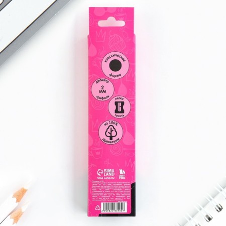 Pencil is a simple black -granographic without an eraser of the "sclerotalis"-4