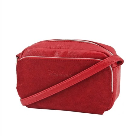 Women's bag (B2799-77140) Artificial leather + suede, red, 1x210x20 cm