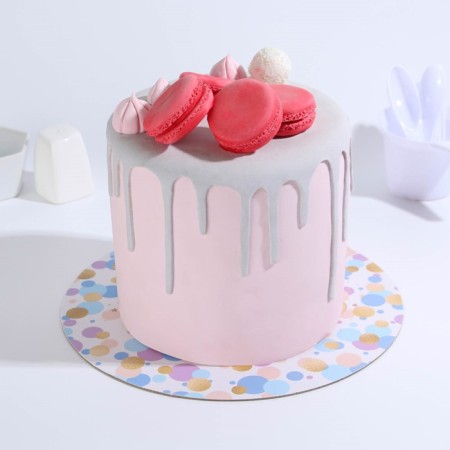 Subway for the cake reinforced, confectionery packaging, "Happy Birthday", 26 cm, 2 mm-1