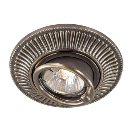 Built -in lamp Novotech, 50 W, Gx5.3, 12 V, 100x100 mm, d = 100 mm, bronze color