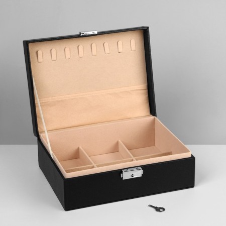 Strack for jewelry "Casket" A removable stand, 17 × 23 × 8.5 cm, black color-8