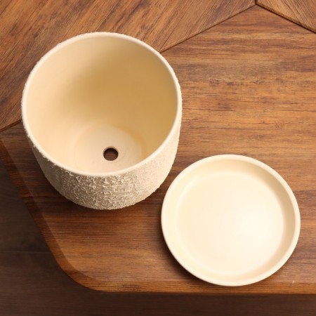 Pot floral lava beige 3 l-3