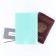Cover for passport, PVC, turquoise color
