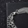 Bracelet Metal "Chain" heart voluminous, color silver, 18 cm