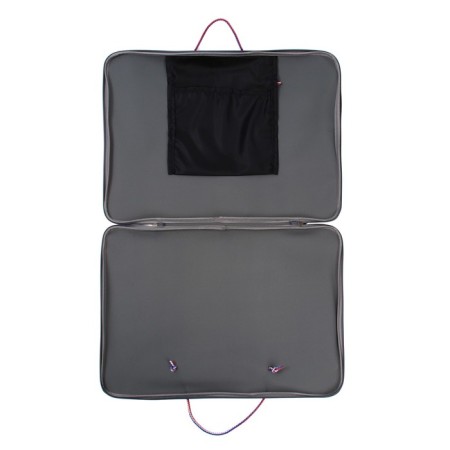 Folder for drawings and drawings A3, 470 x 340 x 20 mm with handles, textile, inner pocket "Creativity" gray 1Sh32-5
