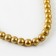 Glass beads, set 78 pcs., Size 1 pc. - 10 mm, color yellow gold