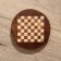 Chess is round, board 15x15 cm, tree shisham