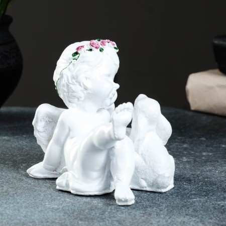 Figure "Angel with a hare" 10x13cm-1