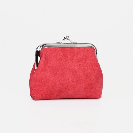 Women's wallet on the farmar, red color