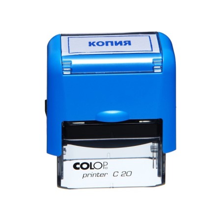 Automatic stamp, 14x38mm, "copy", blue-1
