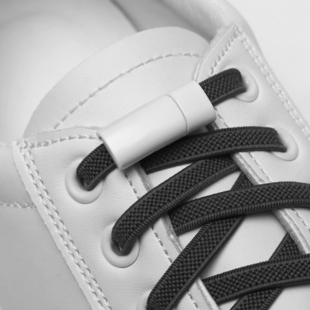 Cleep for laces, on magnets, steam, size 2.6 × 2 × 0.7 cm, white color-1