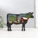 Souvenir tree "Cow on the farm" 18x11.5 cm