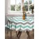 The tablecloth “Pale Zigzags”, Round, Saten, D = 150 cm