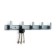Cappio CVP007 hanger, aluminum, five -rose, graphite color