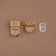 Bag Fraille, 2.5 × 3.1 cm, gold color