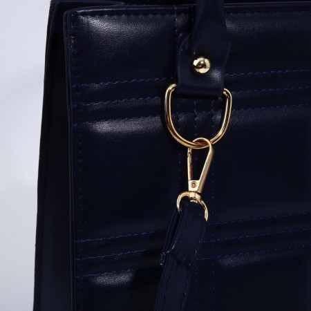 Bag Female Tout with zipper, blue color-4
