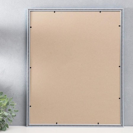 Photo frame plastic 40x50 cm, blue with gold (plastic screen)-2