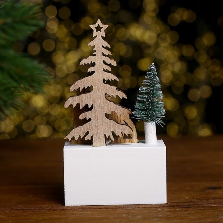 Eternal calendar "Fir trees and deer" 7 × 3.5 × 13 cm-2
