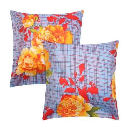 A set of pillowcases 60x60cm 2pcs, delicacy luxury, mix, microfiber 80g/m PE100%-8
