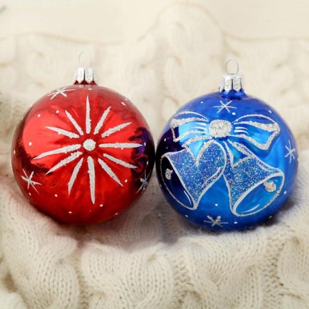 New Year's ball "Bubenets" 7.5 cm mix-4
