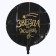 Shard foil circle 18 "Star in life", black color, with a substrate