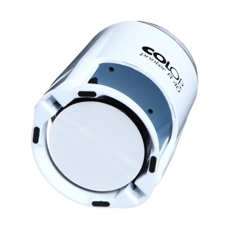 Equipment for round printing automatic Colop Printer R40, diameter 41.5 mm, with a lid, white body-3