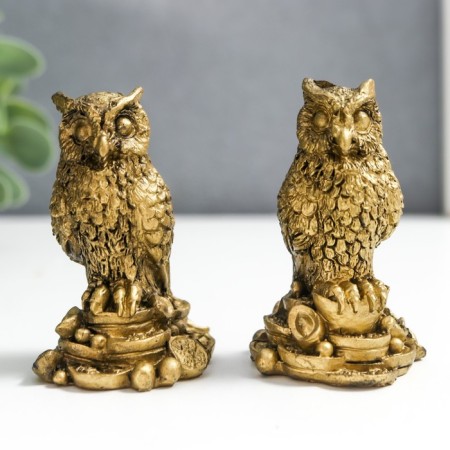 NECK Polystone for bronze "Filin on coins" set of 2 pcs 6x3.5x4 cm