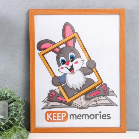 Photo frame MDF 30x40 cm, No. 6, width. 20 mm, thickness. 12 mm, Milan nut (plastic screen)-1