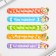 New Year. Bookmarks for books Figure cardboard "Cute animals" 5 pcs.