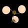 Ceiling EVOLUCE lamp. SL717.202.03. Acini. 3x40 watts, E27, 55x55x37 cm, color gold
