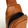 Lightning bag bag, Fidelio Largo, genuine leather, brown color