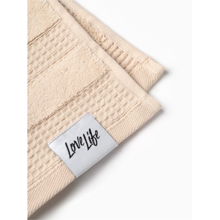 Trick Lovelife “Makan” 30 × 50 cm, beige, 100% cotton, 480 g/m²-3