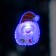 LED toy on Velcro "Santa Claus" 6 × 8.5 cm, batteries Lr44x3, glow of multi