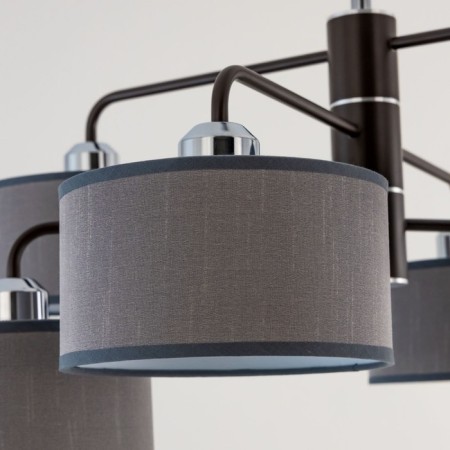 Suspended chandelier Citilux "Form" CL428261, 6x60W, E27, brown color-8