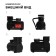 Car compressor Torso, 15 l/min, wire 260 cm, hose 45 cm, black