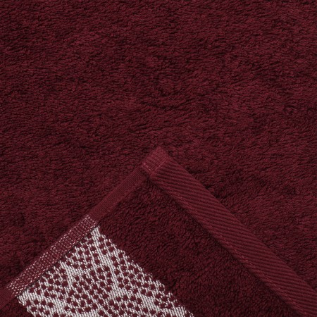 Terry towel Modello Argento PC-2601-4852 cV. 19-1725 Bordeaway, 50x90, 460g/m HL100%-3