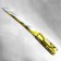 Wooden souvenir "Tanto knife", in a scabbard, yellow
