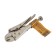 Manual tundra clamp, semicircular capture, with a latch, 105 mm