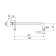 Wall built -in shower bracket zipponi, l = 345 mm, color chromium